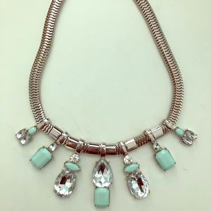 Turquoise and silver necklace